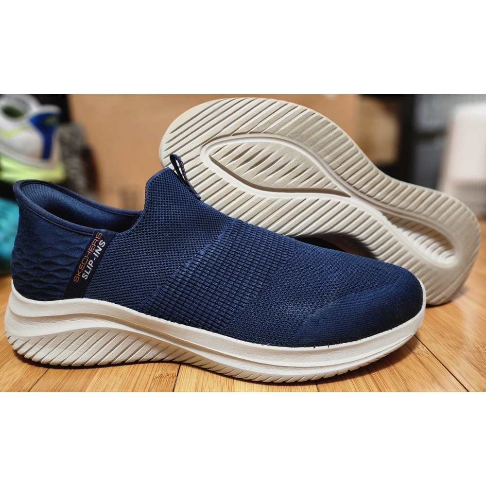 Skechers Men Slip-Ins Ultra Flex 3.0 Smooth Step Navy Blue Sneaker 232450 Sz 14
